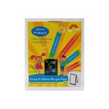 10 x Adam Pinkacci Clap N Glow Magic Writing Pad With Flourescent Pen RRP