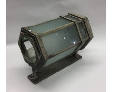 A large glazed exterior lamp. Est. £40 - £60.