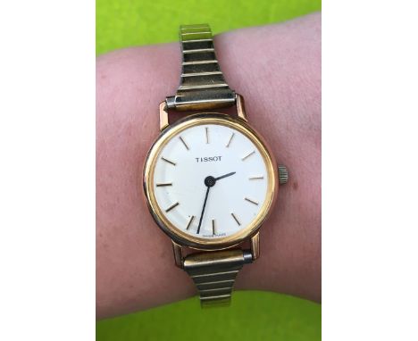 LADIES TISSOT WRIST WATCH ON EXPANDING BRACELET 