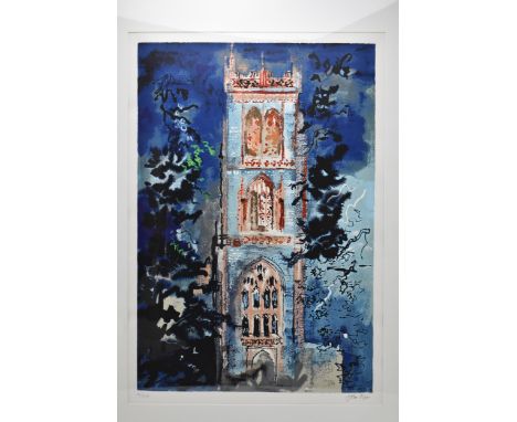 John Piper (1903-1992) Huish Episcopi, limited edition lithograph, signed and numbered 14/100 in pencil, with blind stamp low