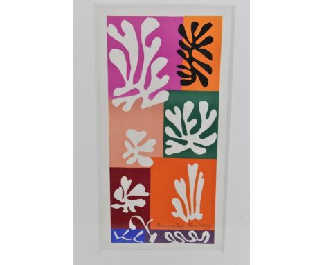 Henri Matisse (1869-1954), Fleurs de Neige, lithograph, circa 1950, 34 x 17cm.  Condition: Good 