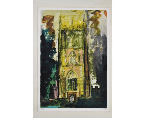 John Piper (1903-1992) Isle Abbots, limited edition lithograph, signed and numbered 68/100, in pencil, with blind stamp lower