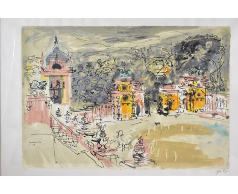 John Piper (1903-1992), Harlaxton Hall, limited edition lithograph, signed and numbered 21/90 in pencil, with blind stamp low