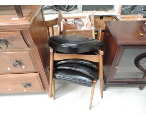 A selection of vintage chair frames