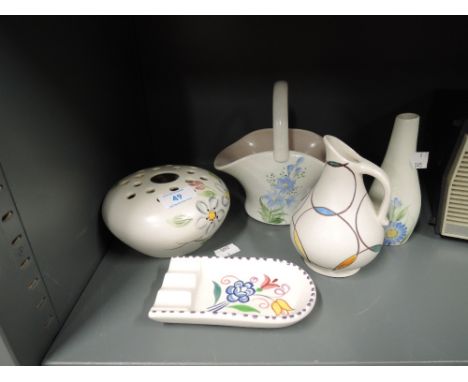 A selection of ceramics including Poole, Radford etc