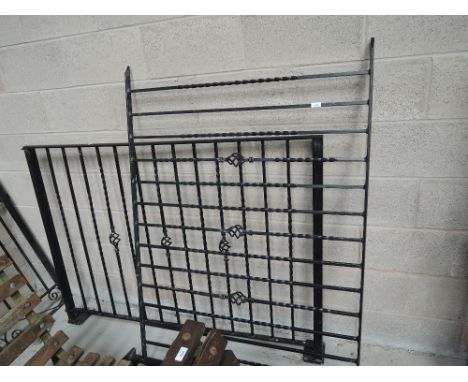 A selection of metal railing and gate