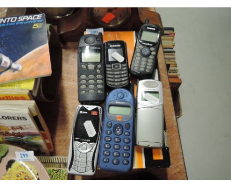 A selection of vintage mobile phones including Nokia