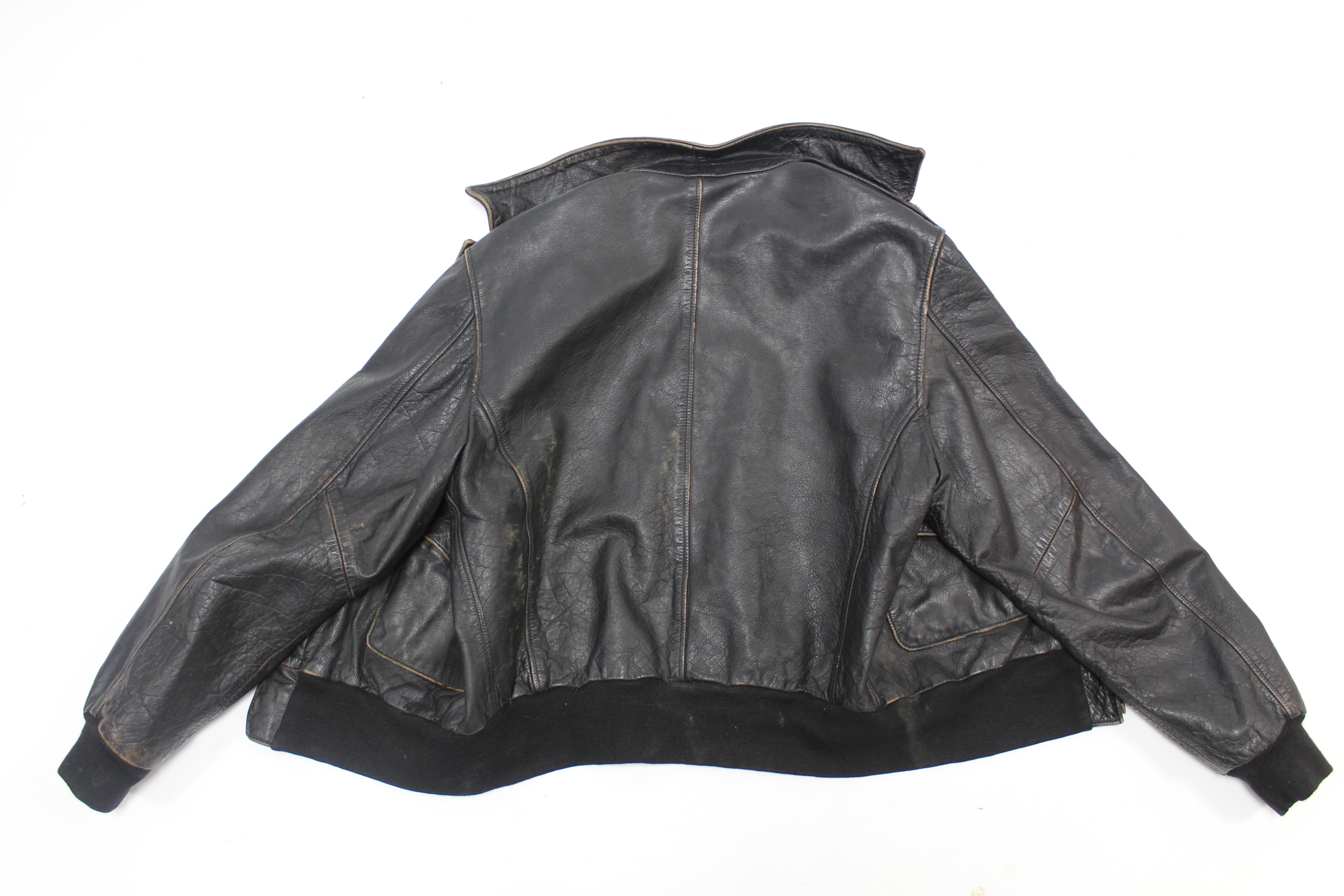 BROGDEN レザージャケットLeather Jacket フライトジャケットの+