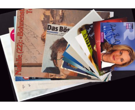 TV/FILM collection of 15 signed promo photos/magazine photos of various sizes including names of Sara Bachmann, Laura Bach, S