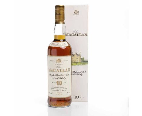 MACALLAN 10 YEARS
Highland Single Malt Scotch Whisky. Distilled and bottled by The Macallan Distillers Ltd., Craigellachie, S