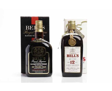 BELL'S ROYAL RESERVE 20 YEARS OLD
Blended Scotch Whisky. Blended and bottled by Arthur Bell & Sons Ltd., Perth. 26 1/2 fl.oz 
