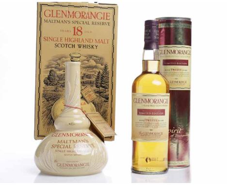 GLENMORANGIE MALTMAN'S SPECIAL RESERVE 18 YEARS OLD
Highland Single Malt Scotch Whisky. 70cl, 43% volume, in ceramic pot stil