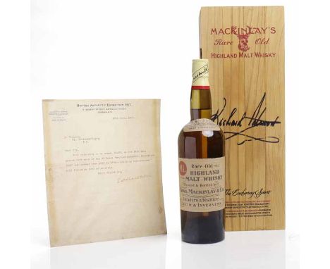 MACKINLAY'S SHAKLETON REPLICA 1ST EDITION
Blended Rare Old Malt Whisky. A replica of the whisky "Specially prepared for the B