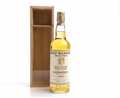 GLENLIVET 1974 MALT MASTERS SELECTION
Speyside Single Cask Malt Whisky, bottled 1998 by McDowall Scotch Whisky Limited, Mauch