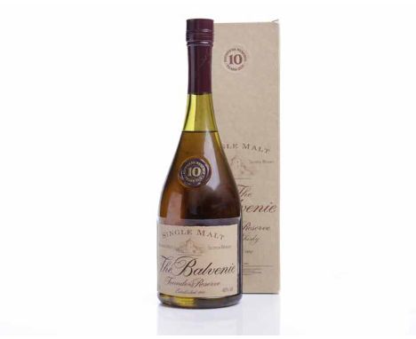 BALVENIE FOUNDER'S RESERVE 10 YEARS OLD COGNAC-STYLE BOTTLE
Highland Single Malt Scotch Whisky. 70cl, 40% volume, in carton. 