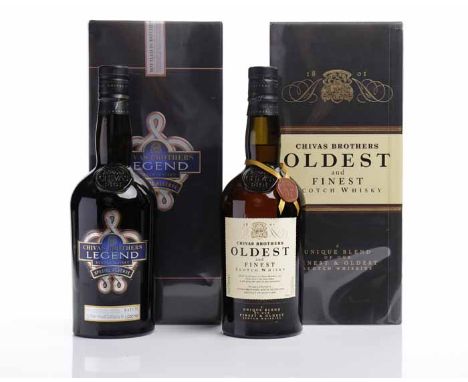 CHIVAS BROTHERS LEGEND
Blended Scotch Whisky. Special reserve, bottled to commemorate "200 years of excellence." 75cl, 43% vo