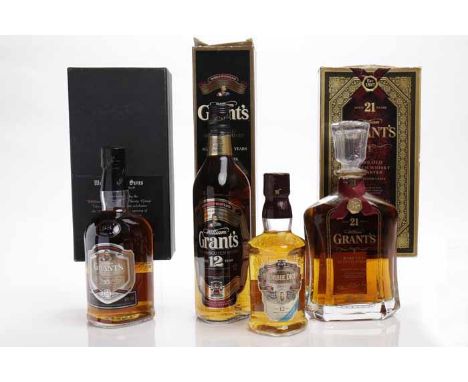 GRANT'S AGED 21 YEARS
Blended Scotch Whisky. 700ml, 43% volume, in carton. 
GRANT'S HERITAGE RESERVE AGED 15 YEARS
Blended Sc