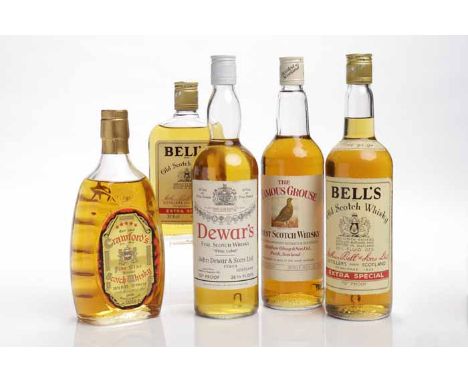 CRAWFORD'S FIVE STAR
Blended Scotch Whisky. 26 2/3 fl.oz, 70° proof. 
BELL'S EXTRA SPECIAL
Blended Scotch Whisky. 26 2/3 fl.o