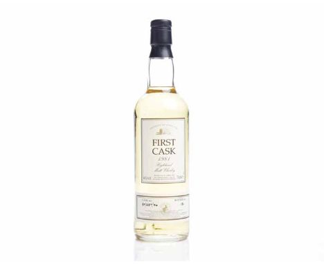 TEANINICH 1981 FIRST CASK 16 YEARS OLD
Highland Single Malt Scotch Whisky. Distilled 1st April 1981. Cask No. 89/587/96, bott