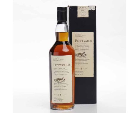 PITTYVAICH FLORA & FAUNA AGED 12 YEARS
Speyside Single Malt Scotch Whisky. 70cl, 43% volume, in carton. 