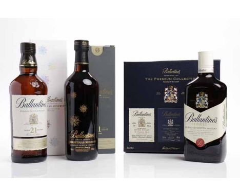 BALLANTINE'S - THE PREMIUM COLLECTION
To include: BALLANTINE'S VERY OLD 21 YEAR OLD
Blended Scotch Whisky. 20cl, 43% volume.

