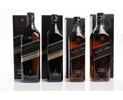 JOHNNIE WALKER DOUBLE BLACK
Blended Scotch Whisky. Oak matured. 1L, 40% volume. Labelled for Spanish market. In carton.
JOHNN