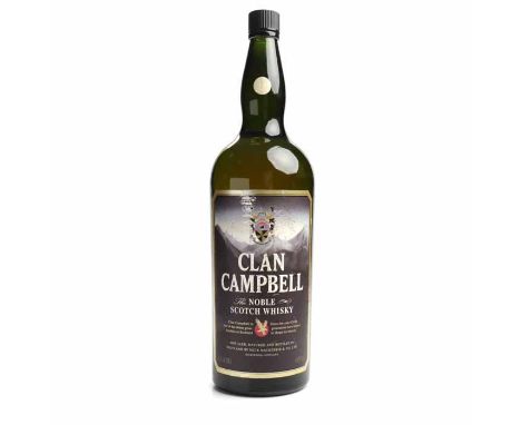 CLAN CAMPBELL 4.5L
Blended Scotch Whisky, Distilled and Bottled by Muir Mackenzie. 4.5L, 43% volume.
 CONDITION REPORT: Seal:
