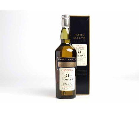 GLEN ORD 1973 RARE MALTS AGED 23 YEARS
Single Malt Scotch Whisky. Limited edition. Bottled September 1997, bottle No. 0203. 7