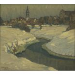 Albitz, Richard: Winter über Kleinstadt