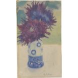 Eitner, Ernst: Blumen in blauer Vase