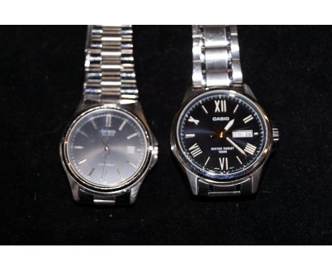 2 Gents Casio Day Date Wristwatch. Both Working