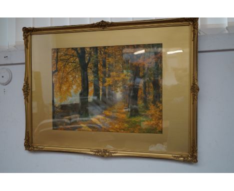 Gilt framed lithograph
