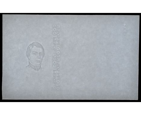 Banco de Mexico, a group of Portals watermarks showing the coat of arms, portrait of Juana de Asbaje, Vicente Suarez, circa 1