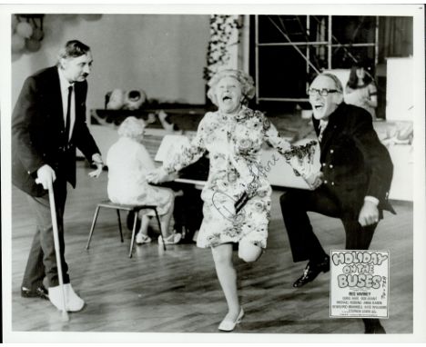 Holiday on the Buses, a 10x8 b/w film photo. Signed by Doris Hare, who played Mabel Mum Butler. Good condition. All autograph