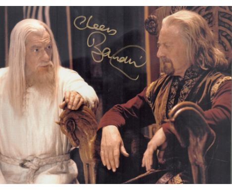 Lord Of the Rings Actor, Bernard Hill signed 10x8 colour photograph pictured as he plays King Theoden of Rohan in Peter Jacks