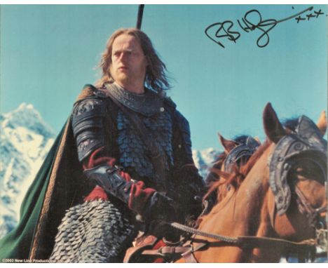 Lord Of the Rings Actor, Bruce Hopkins signed 10x8 colour photograph pictured during his role as Gamling in The Two Towers. G