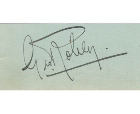 George Robey signed 1. 5 x 3. 5 album page. Robey was an English comedian, singer and actor in musical theatre, who became kn