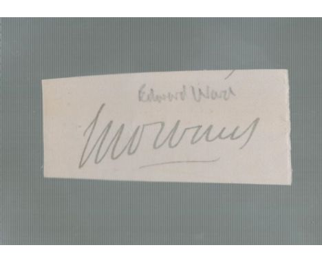 Victorian Painter Edward M Ward Signed signature piece. Signed in Pencil. Edward Matthew Ward, RA, 14 July 1816 - 15 January 