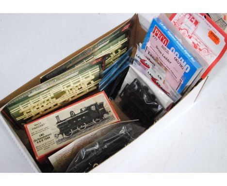 Small quantity of unmade scenic items by Wills, Peco, Langley etc (M-BM) and an unmade Wills Finecast white metal kit for a C