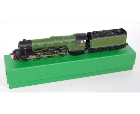 A Trix LNER green class A3 engine and tender as No. 2506 'Salmon Trout', repainted (GR)