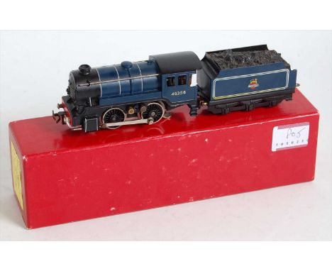A nicely repainted by John Hopkinson Trix Twin freelance 0-4-0 engine and tender as BR lined blue No. 46256 (GR)