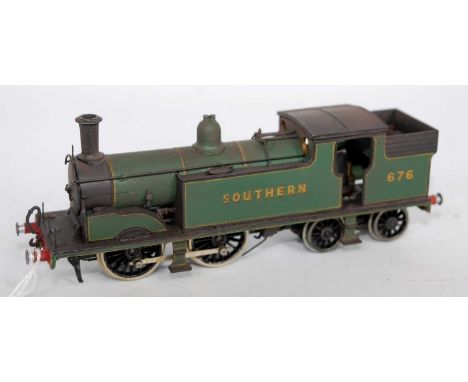A very well made up white metal kit by Finecast of a class M7 tank engine finished in post-war Southern 'Sunshine' lettering 
