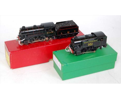 A nice Trix Twin renovated and repainted freelance 0-4-0 tank engine as Southern black No. 951 (GR), pre-war couplings fitted