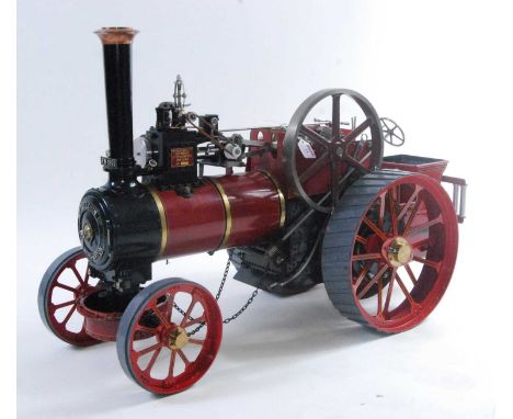 An exhibition quality 1½" scale Allchin agricultural traction engine, as built to WJ Hughes designs published in Model Engine