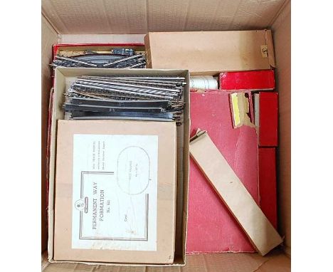 Mixed collection of Trix Twin Railways items freelance 0-4-0 black engine and tender (G), 3 red/cream short coaches, electric