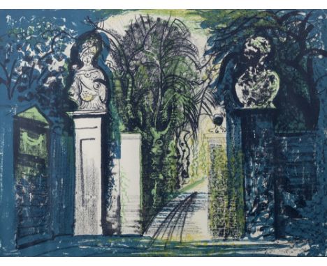 John Piper (1903-1992) Petworth Park Gate (Levinson 105) 63/75, signed and dated in pencil (in the margin) lithograph 42.2cm 