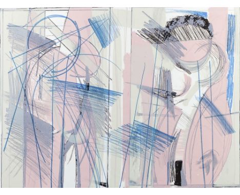 Alistair Grant (1925-1997) Mirrored Nudes 7/25, signed, titled and numbered in pencil (in the margin) lithograph 44cm x 58cm,