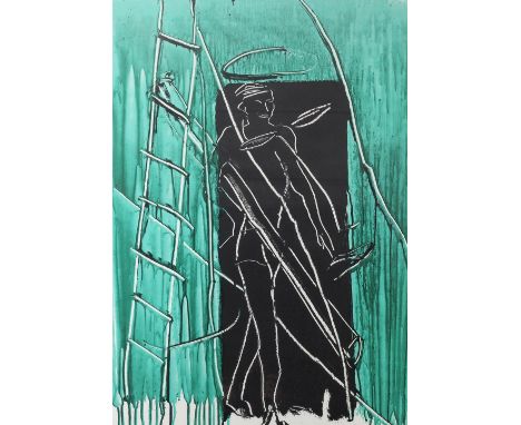 Bruce McLean (b.1944) Standing Figure, 1985 14/90, signed, numbered and dated in pencil (in the margin) lithograph 77cm x 51.
