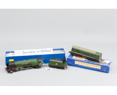 A Hornby Dublo three rail 'Duchess of Montrose' engine and tender, the rare L12 version, 30.5 cms long and a Hornby Dublo 16.