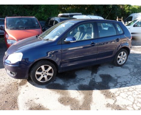 VW Polo 1.2 car, manual, petrol, twelve months MOT, mileage approximately 34,000, registration number PK09 VDA (VIEWING MONDA